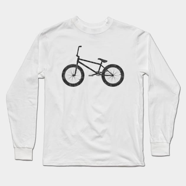 BMX Bike Long Sleeve T-Shirt by TheWanderingFools